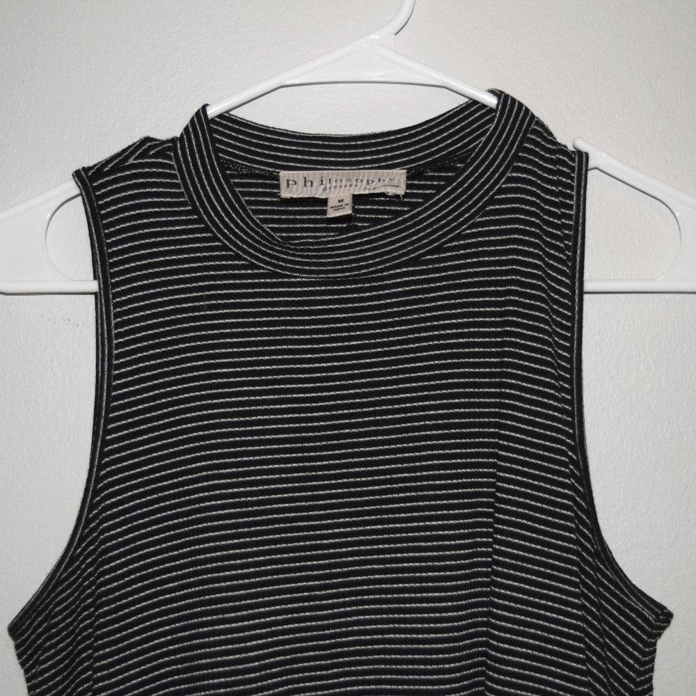 Philosophy Striped Black Dress Witchy Fairy Style